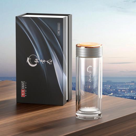 思宝官方旗舰店新品新常态双层玻璃杯便携车载礼盒包装 商品图5