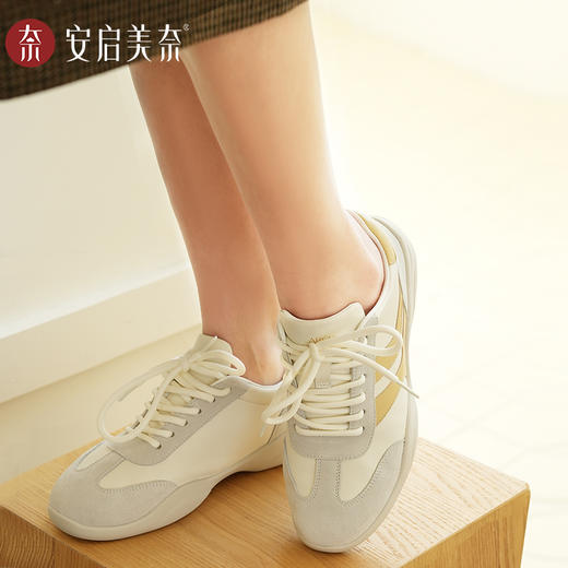 ARCHCONTACT安启美奈拼色软底复古休闲鞋52981 商品图2