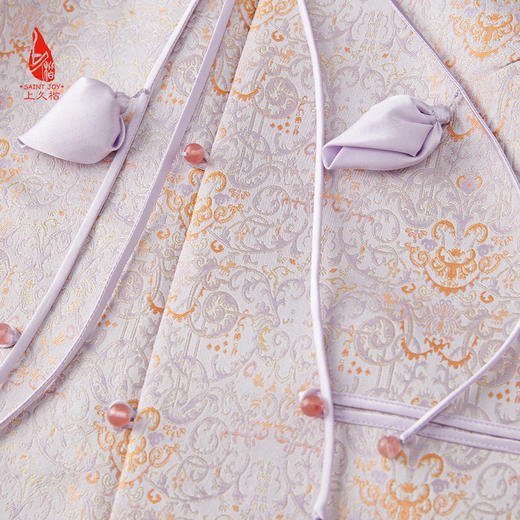 SAINTJOY/上久楷 女式宋锦马甲 中式上衣 中国风 复古 卷草蝴蝶纹锦 CY1044207016 商品图6