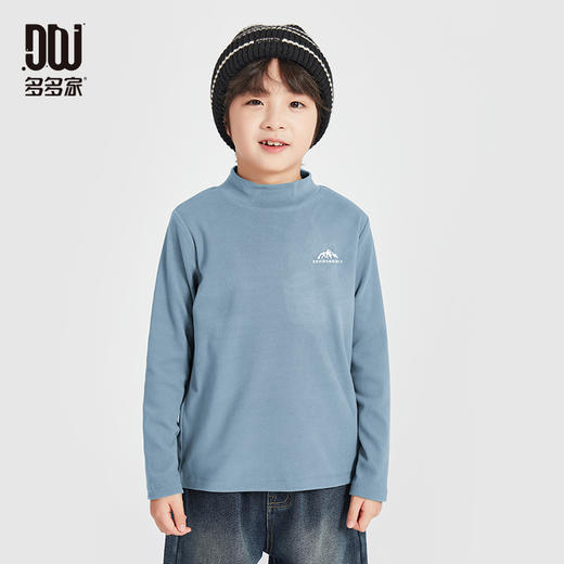 【团购价29.9】多多家男童打底衫秋冬款2024新款儿童中大童内搭印花冬装长袖T恤10053 商品图2