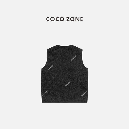 COCO ZONE 设计感拼接V领马甲小众无袖上衣CC2C2329 商品图1