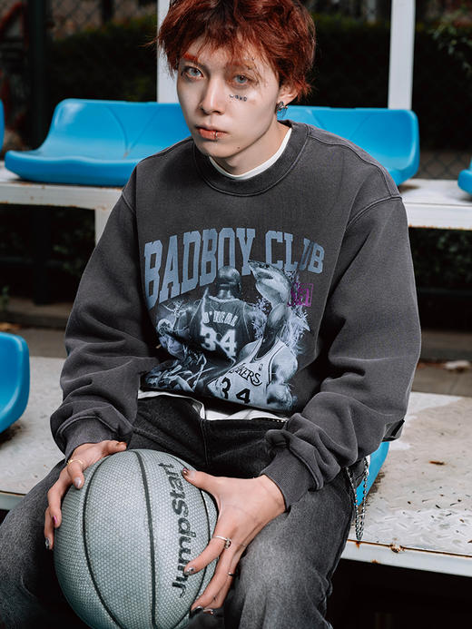 STA2024秋冬款坏男孩系列恶搞奥尼尔水洗卫衣 商品图0