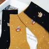 女【6双6折 2双装】丨女士半边绒家居袜子秋冬厚袜点点小熊中筒棉袜女袜子【2422702】 商品缩略图4