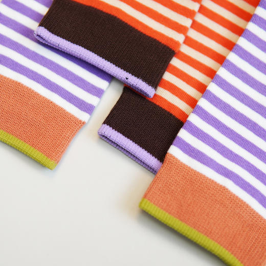 【59元3双】【1双装】女丨条纹简约个性中筒袜子女士ins休闲百搭女袜棉袜子【2412520】 商品图4