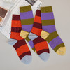 【59元3双】【1双装】女丨女袜彩色粗条无骨潮袜中筒袜子时尚棉袜女袜子【2412521】 商品缩略图0