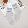 童【6双6折 2双装】丨彩虹袜儿童四季棉袜中筒袜双针条纹运动风袜子5-7岁【2423206】 商品缩略图2
