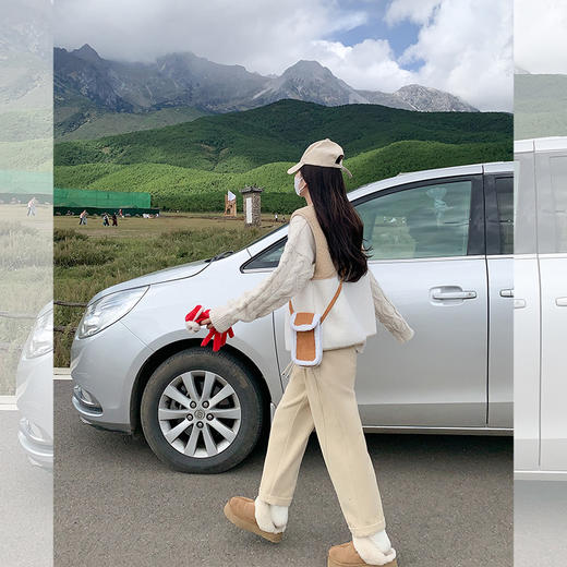 【189元任选2件】最后一波现货！ 拼色羊羔毛马甲 商品图5