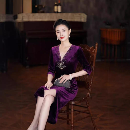 改良复古新国风，修身年轻民国风旗袍连衣裙GY-4411 商品图2