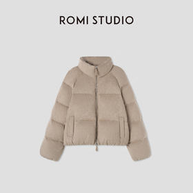 ROMI STUDIO90白鹅绒 骆驼绒绵羊毛桑蚕丝混纺羽绒服 RW24WWW0806