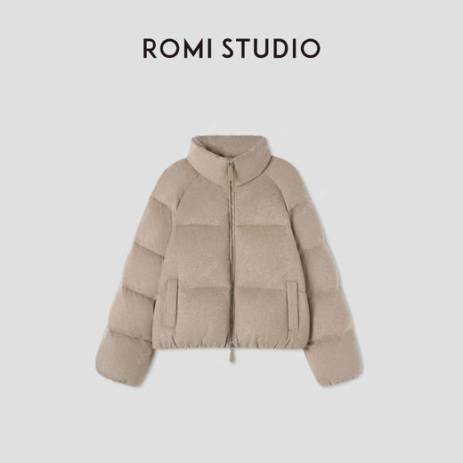 ROMI STUDIO90白鹅绒 骆驼绒绵羊毛桑蚕丝混纺羽绒服 RW24WWW0806 商品图0