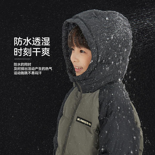 【团购价279.9】多多家男童羽绒服三防秋冬季2024新款儿童中大童冬装外套面包服潮9700 商品图2
