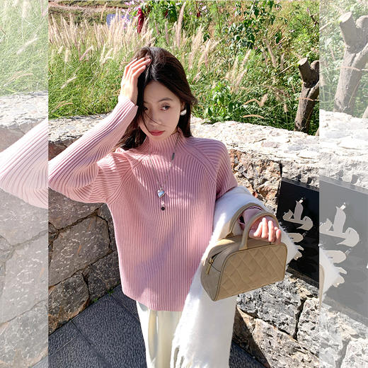 <曾小咸推荐>基础百搭2个版本5色高领毛衣 商品图4