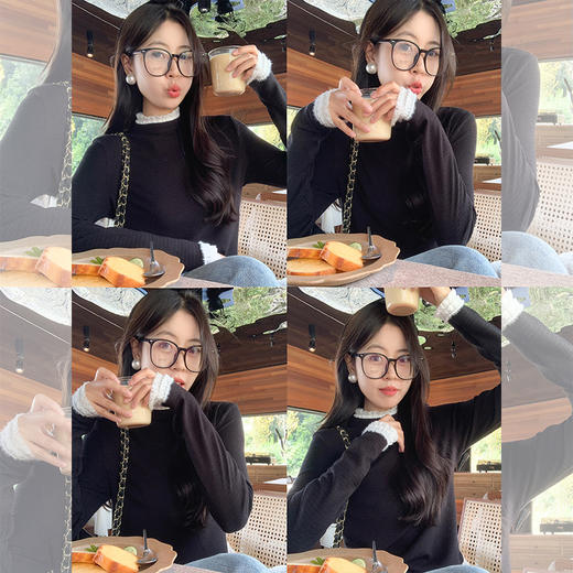 【110元任选2件】现货！ 2色蕾丝边T恤打底衫 商品图4