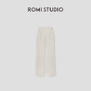 ROMI STUDIO“冬日暖白”牛仔棉混纺磨毛高弹直筒牛仔裤RW24AX80765 商品缩略图3