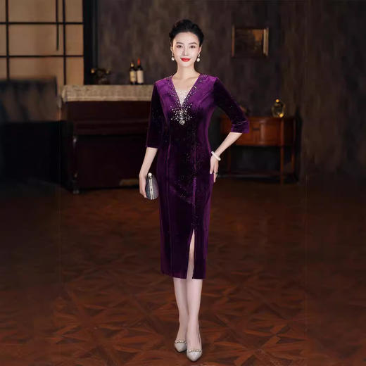 改良复古新国风，修身年轻民国风旗袍连衣裙GY-4411 商品图3