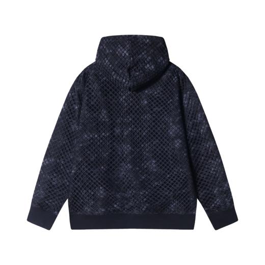 秋冬新款男士连帽网格纹套头时尚美式街头宽松长袖百搭休闲卫衣 商品图5