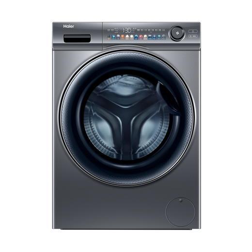 海尔（Haier）10KG 滚筒洗衣机  全自动  智能 投放 晶彩大屏  除毛洗 一键智洗 525大桶径 超薄平嵌  EG100MATESL6 商品图0
