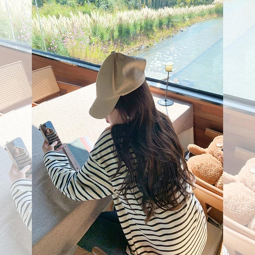 <曾小咸推荐>2.17现货秒杀 ！微信超特价！韩系条纹T恤 日常119.99 立减50 秒杀69.99！！ 商品图4