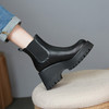 【预售5天】厚底切尔西靴秋冬季新款女靴粗跟高跟时装靴欧美短靴防水台女鞋MWLR&708A 商品缩略图3