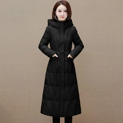 QYM SD58209-Y羽绒服时尚国风加绒连帽外套 商品图2