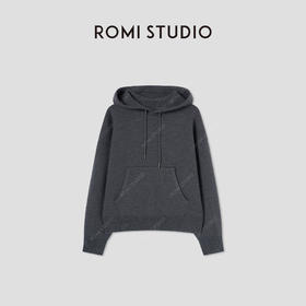 ROMI STUDIO“ChillVibe” 绵羊毛混纺高克重宽松连帽卫衣 442T9190