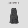ROMI STUDIO“法式优雅”绵羊毛混纺点子纱粗花呢半裙 RW24LXY0263 商品缩略图1