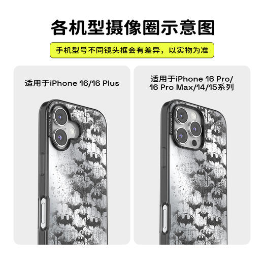 【蝙蝠侠】侠影之谜 POPCASE手机壳 MagSafe Popcase磁吸款 银色 动物 万圣节 iPhone 16/15/14 商品图2
