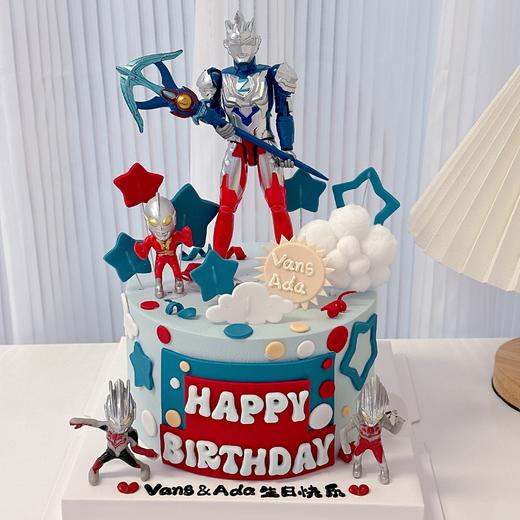 泽塔奥特曼蛋糕（下单备注要改的名字）-低糖处理无添加 商品图0