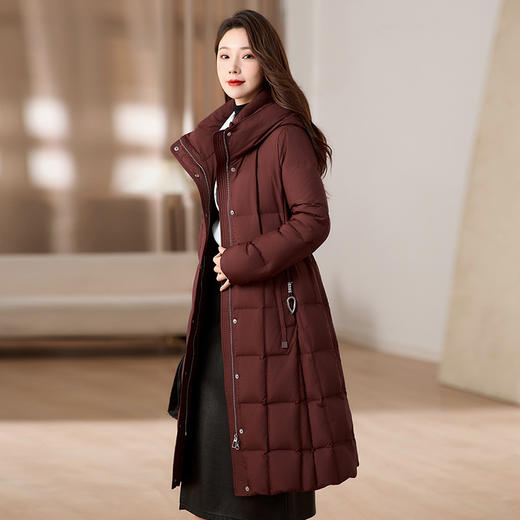 加厚连帽羽绒服，90白鸭绒外套SM- 52492326 商品图1