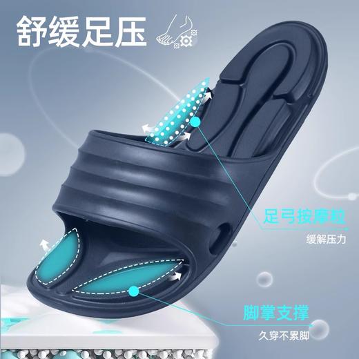 【多样屋专柜】多样屋台湾知足拖鞋浴室轻便EVA加厚软底防滑专柜舒适拖黑色 商品图4