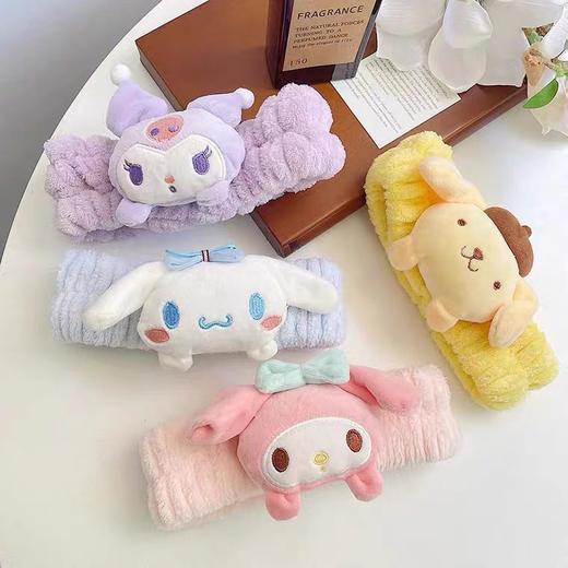 「9.9到手两个！库洛米毛绒束发带」卡通可爱玉桂狗软妹化妆头饰洗脸发箍头套头饰配饰 商品图3