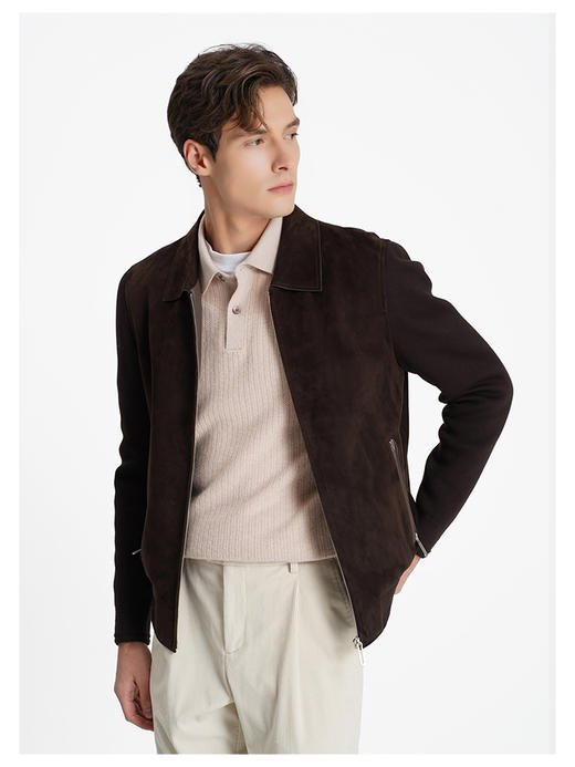 callisto咖啡色羊皮革皮衣 商品图3