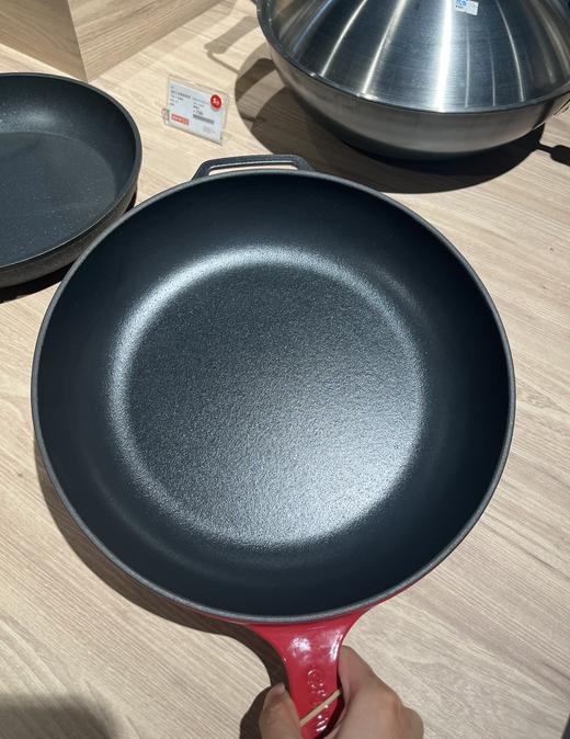 【5折清货】法国猎人进口珐琅铸铁锅平底煎烤锅28cm圆形烤锅电磁炉燃气炉通用 商品图2