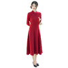 老上海复古仿醋酸长款旗袍秋季新款喜婆婆喜妈妈装GSJ567 商品缩略图4