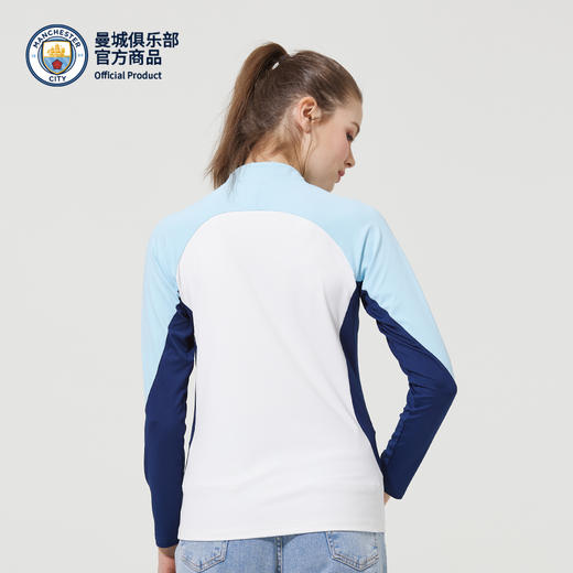 【官方正版】曼城俱乐部 | 蓝色拼接女款长袖训练服速干透气户外上衣 商品图3