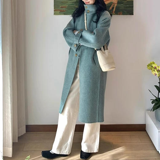 裁缝学苑AQ376双面羊绒大衣纸样女装秋长款新款赫本风外套样板图纸 商品图4