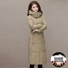 连帽抽绳收腰羽绒服，中长款白鸭绒羽绒服外套QYM- JJ-XDH24831-Y 商品缩略图0