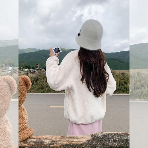 <曾小咸推荐>现货秒杀 ！微信超特价！2色羊羔毛外套 日常249.99 立减110 秒杀139.99！！ 商品图9