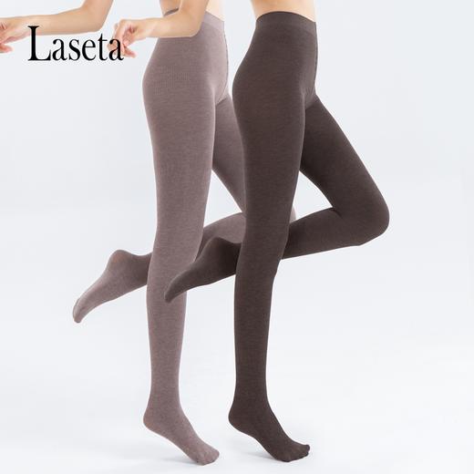 【清仓买1送1】Laseta兰妲薄绒彩棉竖条纹连裤袜（4-1016） 商品图1