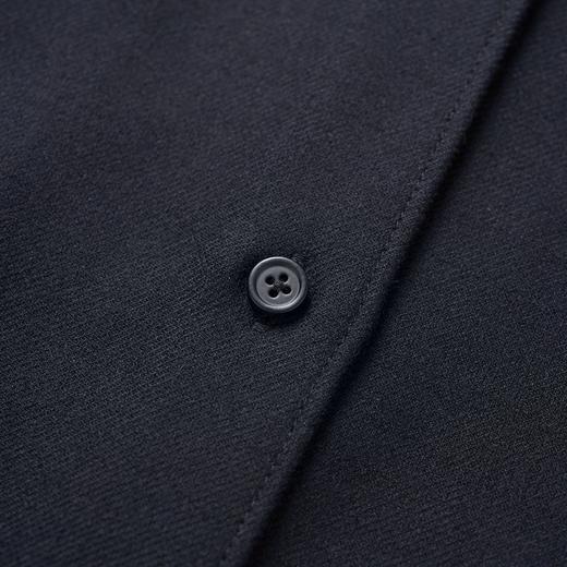 ROMI STUDIO“极简随性” 精纺绵羊毛混纺落肩小翻领衬衣 431C8095 商品图6