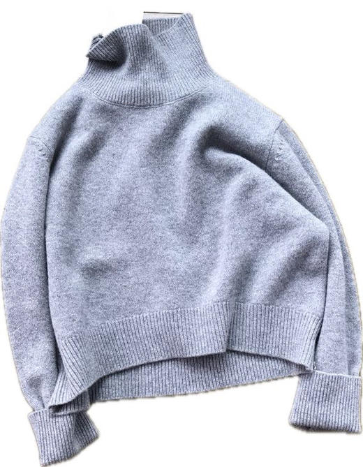 Celien高领毛衣。粉色。灰色 商品图3