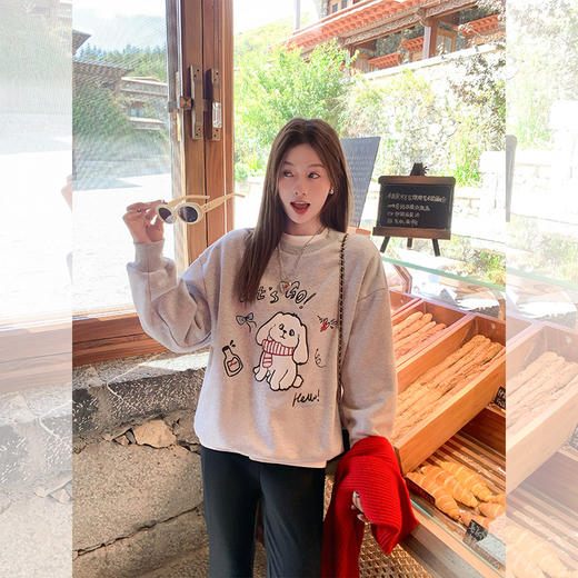 【179元任选2件】现货！黑色加绒裤 商品图7