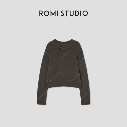 ROMI STUDIO“温暖已至”马海毛羊毛混纺定染色套头毛衫RW24WSM0396 商品图2