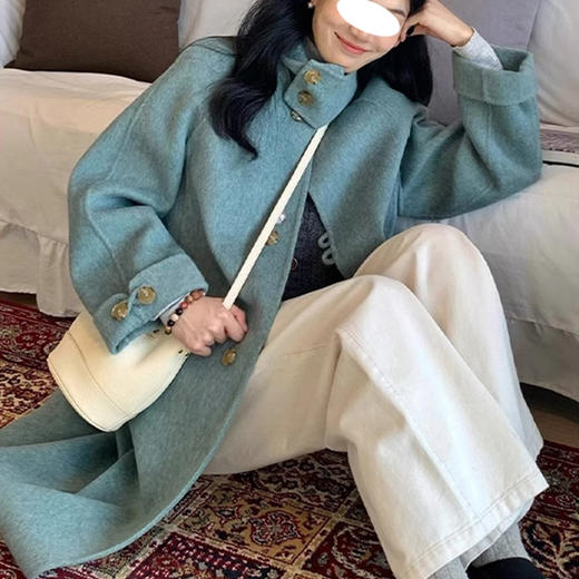 裁缝学苑AQ376双面羊绒大衣纸样女装秋长款新款赫本风外套样板图纸 商品图5