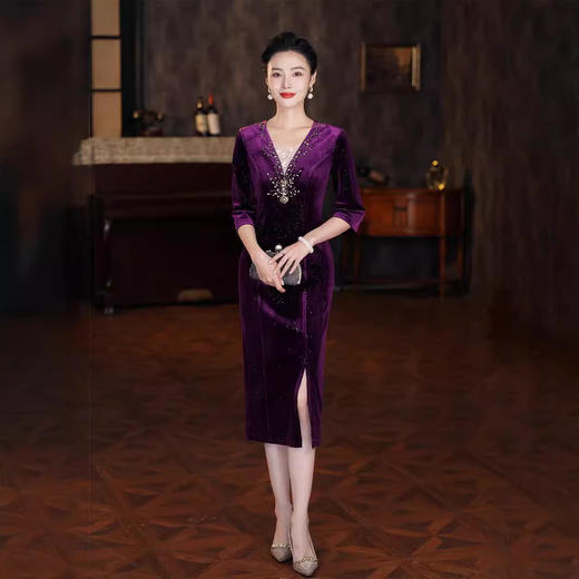 改良复古新国风，修身年轻民国风旗袍连衣裙GY-4411 商品图0