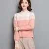 CC-tbrk-c155短款半高领渐变毛衣女秋冬2024新款内搭宽松时尚拼色针织打底上衣 商品缩略图3