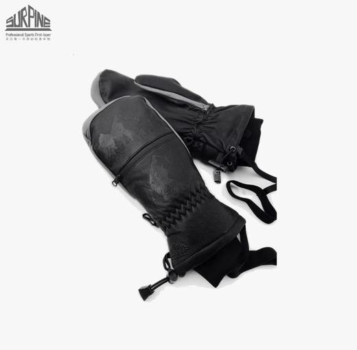 【六折特卖】SURPINE/松野湃保暖防风吸汗牛皮闷子滑雪骑行冬季手套GVB112001 商品图0