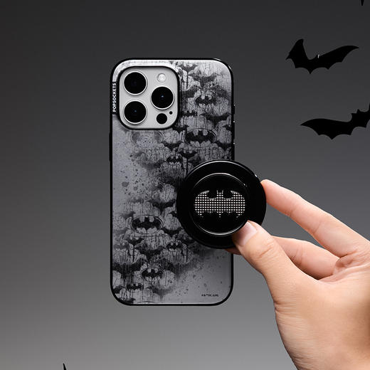 【蝙蝠侠】侠影之谜 POPCASE手机壳 MagSafe Popcase磁吸款 银色 动物 万圣节 iPhone 16/15/14 商品图3