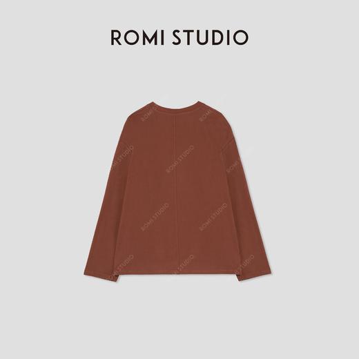 ROMI STUDIO“简约生活””*棉软糯肤感圆领宽松长袖T恤 431T2090 商品图1