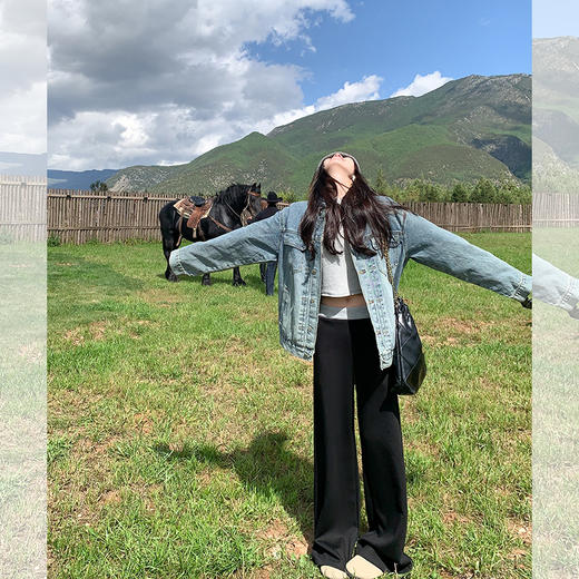 <曾小咸推荐>【149元任选2件】现货！百搭撞色腰头休闲裤 商品图4